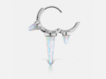 Load image into Gallery viewer, 8mm Triple Long Opal Spike Clicker - Millo Jewelry