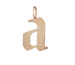 Load image into Gallery viewer, Large Gold Gothic Initial Charm - Millo Jewelry
