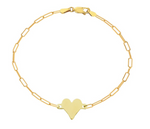 Load image into Gallery viewer, gold heart bracelet - Millo Jewelry
