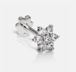 Load image into Gallery viewer, 5.5mm Diamond Flower Threaded Stud - Millo Jewelry
