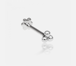 Load image into Gallery viewer, Ball Trinity Threaded Stud - Millo Jewelry
