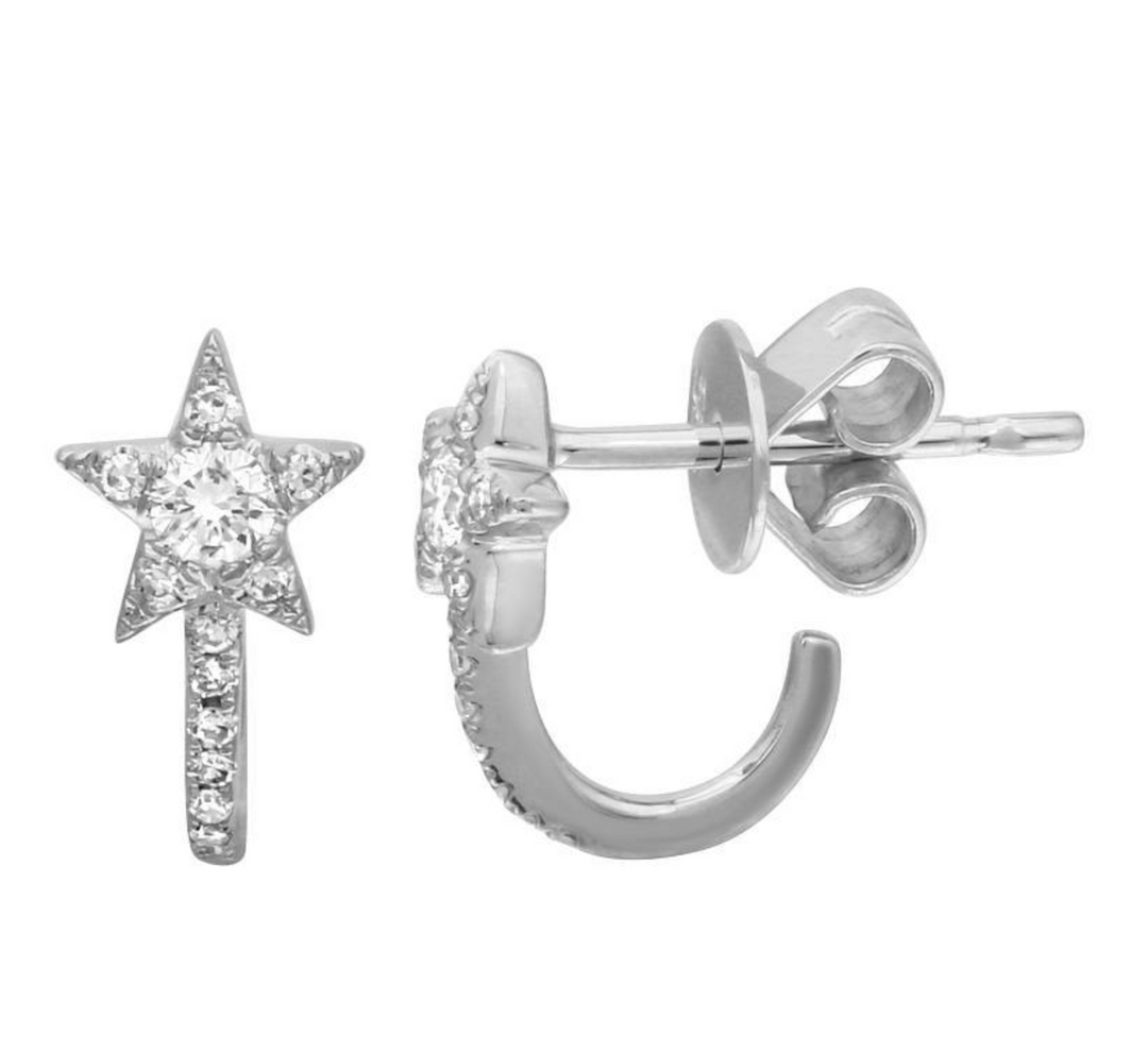 Mini Star Huggie - Millo Jewelry