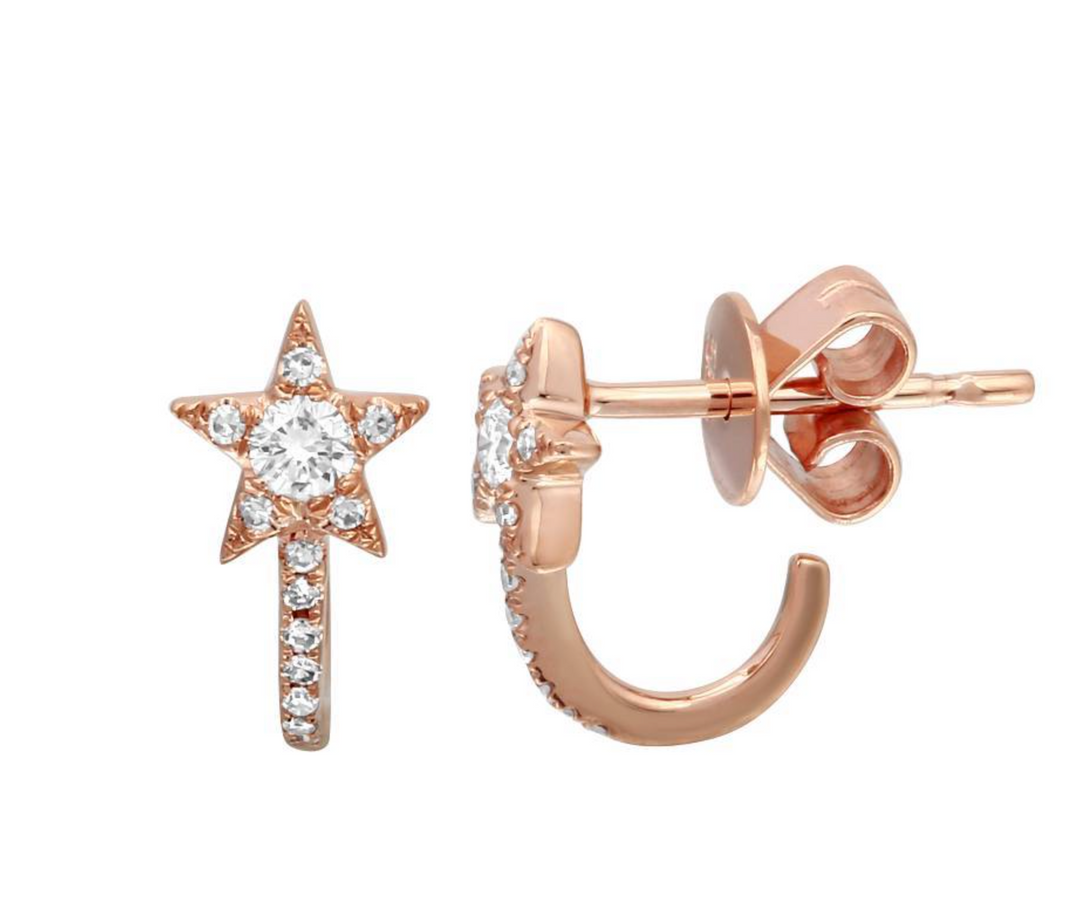 Mini Star Huggie - Millo Jewelry
