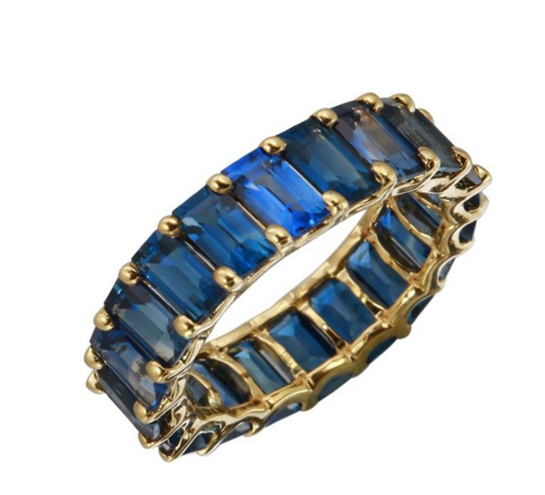 Sapphire Ring Emerald Cut - Millo Jewelry