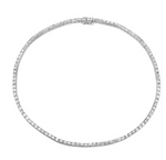Load image into Gallery viewer, EMERALD CUT TENNIS NECKLACE - Millo Jewelry