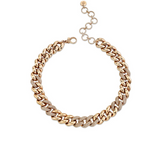Load image into Gallery viewer, JUMBO ALTERNATING PAVE LINK NECKLACE - Millo Jewelry
