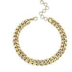 Load image into Gallery viewer, JUMBO ALTERNATING PAVE LINK NECKLACE - Millo Jewelry

