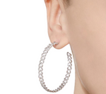 Load image into Gallery viewer, Essential Pave Link Hoops - Millo Jewelry
