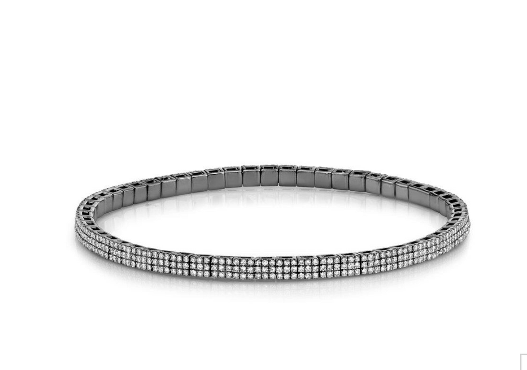 PAVE SQUARE STRETCH BRACELET - Millo Jewelry