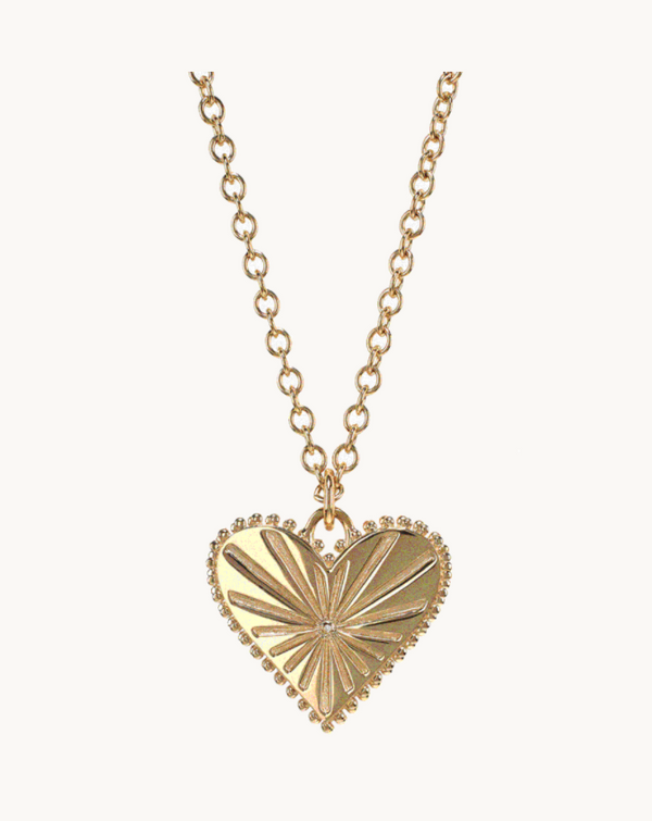 Pour Toujours Heart Coin Necklace Chain - Millo Jewelry