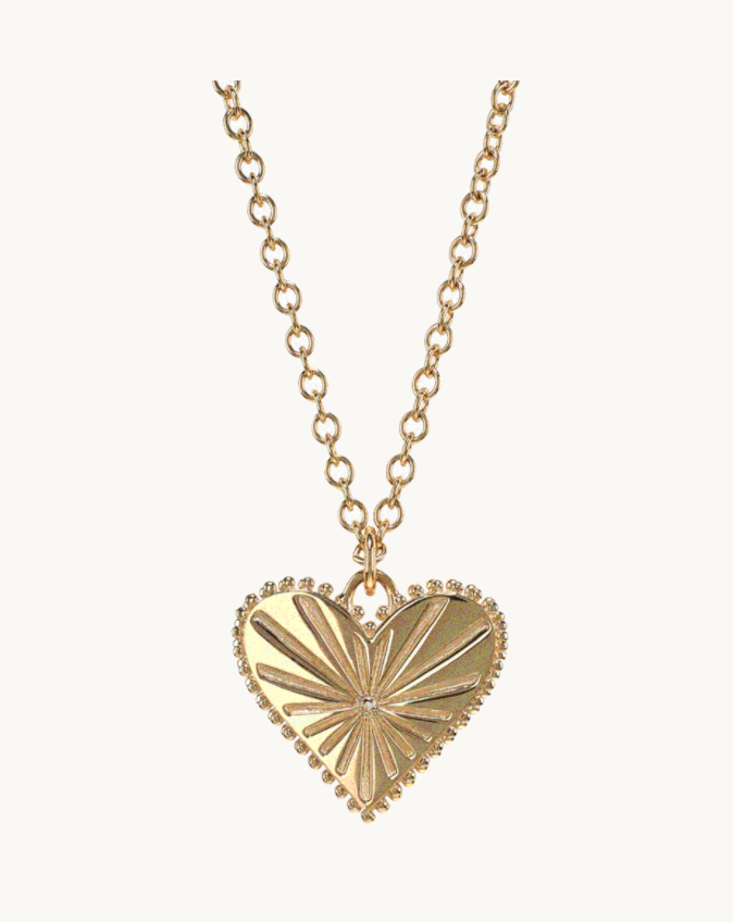 Pour Toujours Heart Coin Necklace Chain - Millo Jewelry
