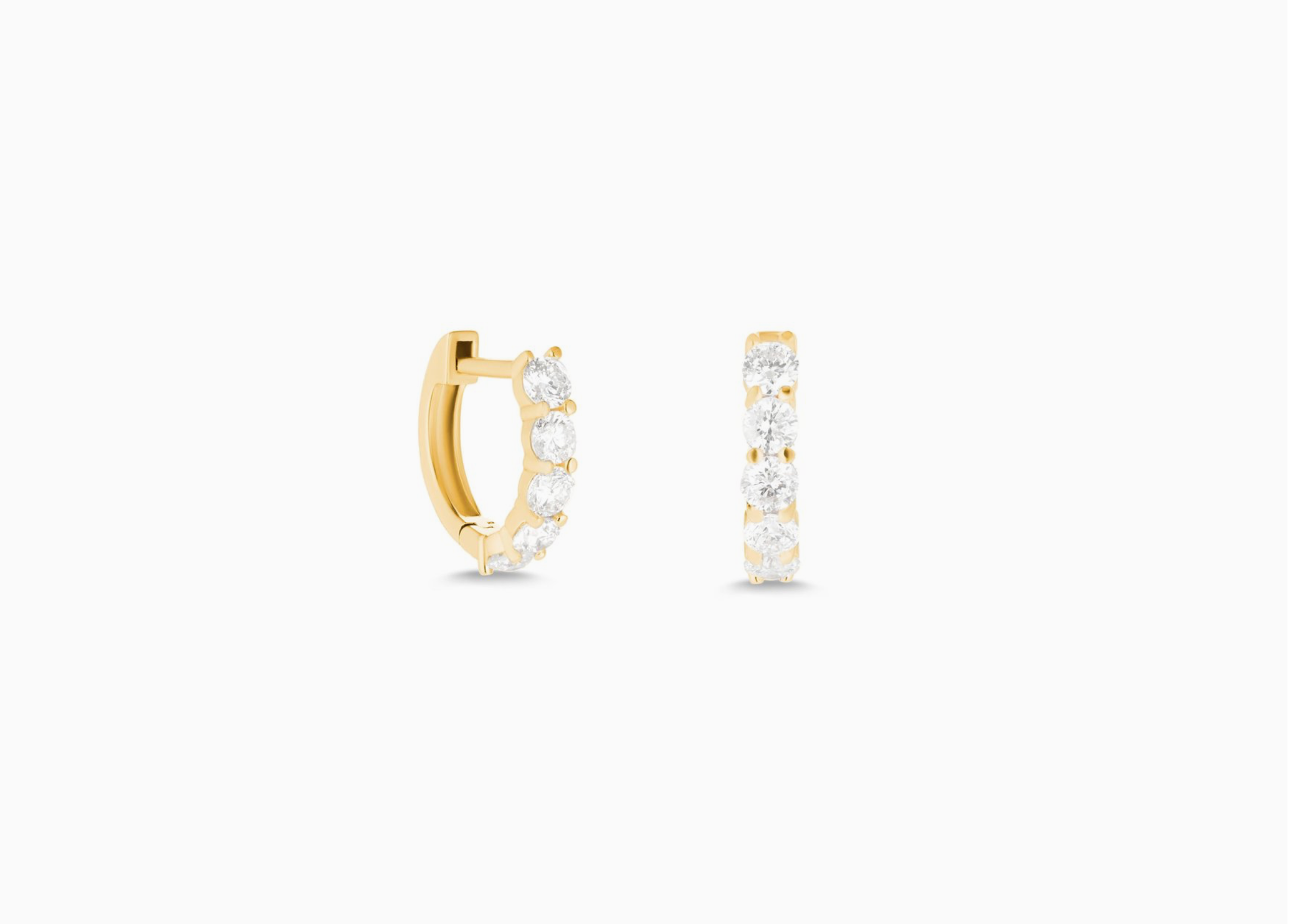 Sparkler Huggies - Millo Jewelry