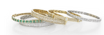 Load image into Gallery viewer, TRIPLE BEZEL BAGUETTE BANGLE - Millo Jewelry