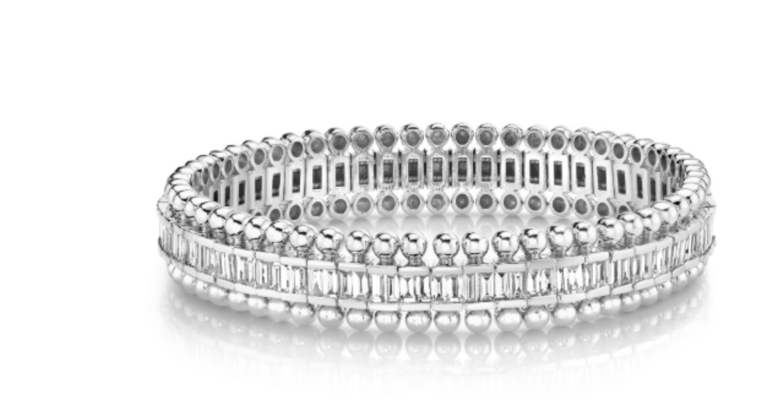DIAMOND CORE BALL BANGLE - Millo Jewelry