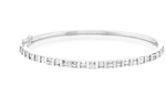 Load image into Gallery viewer, SINGLE HALF ROW BAGUETTE BANGLE - Millo Jewelry
