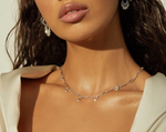 Load image into Gallery viewer, GOLDEN NUGGET SHAKER NECKLACE- SILVER - Millo Jewelry