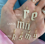 Load image into Gallery viewer, Jumbo Pave Gothic Initial Charm - Millo Jewelry
