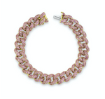 Load image into Gallery viewer, PINK SAPPHIRE PAVE ESSENTIAL LINK BRACELET - Millo Jewelry
