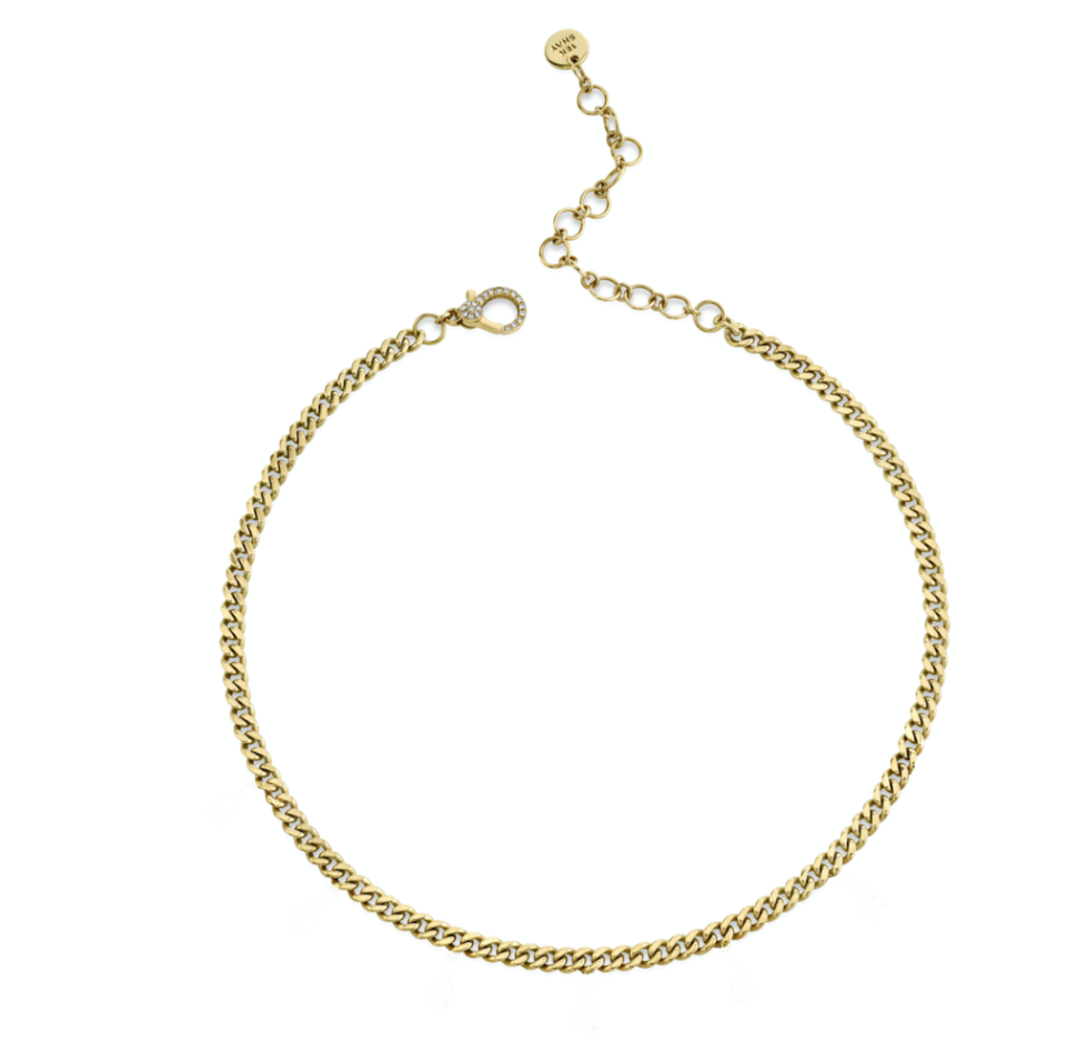 Solid Gold Baby Link Necklace - Millo Jewelry