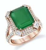 Load image into Gallery viewer, Double Portrait Green Onyx Ring - Millo Jewelry