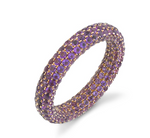 Load image into Gallery viewer, Amethyst Inside &amp; Out Eternity Band - Millo Jewelry