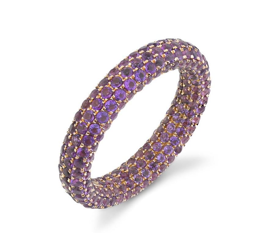 Amethyst Inside & Out Eternity Band - Millo Jewelry