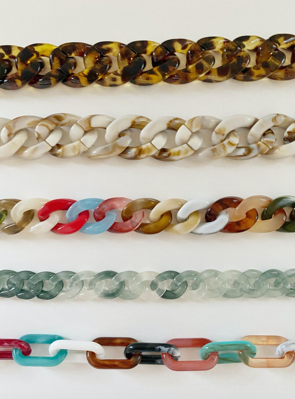 Acrylic Chunky Link Mask Chains - Millo Jewelry