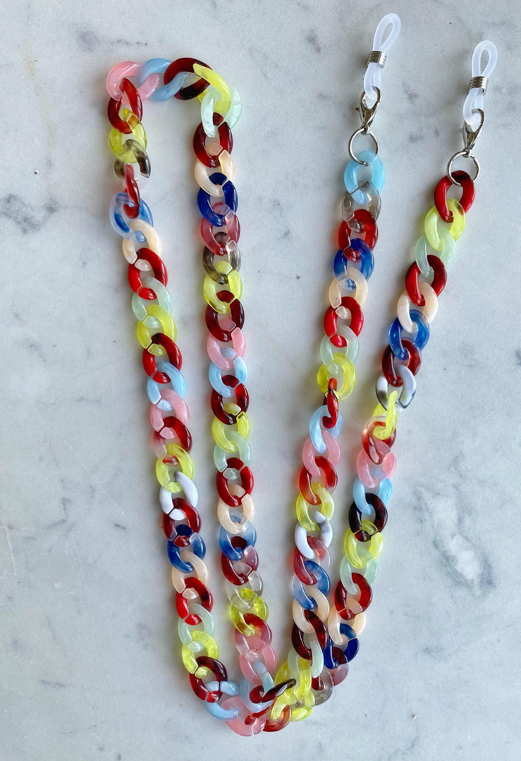 Acrylic Chunky Link Mask Chains - Millo Jewelry