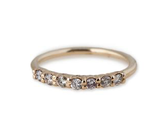 7 DIAMOND SMOOTH RING - Millo Jewelry