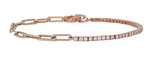 Load image into Gallery viewer, Half and half diamond  tennis bracelet - Millo Jewelry

