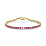 Load image into Gallery viewer, Pink Sapphire Tennis Bracelet - Millo Jewelry

