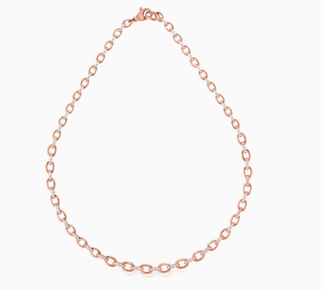 Chain Necklace in Copper with Large Round and Small Oval Links – Capulin  Creations