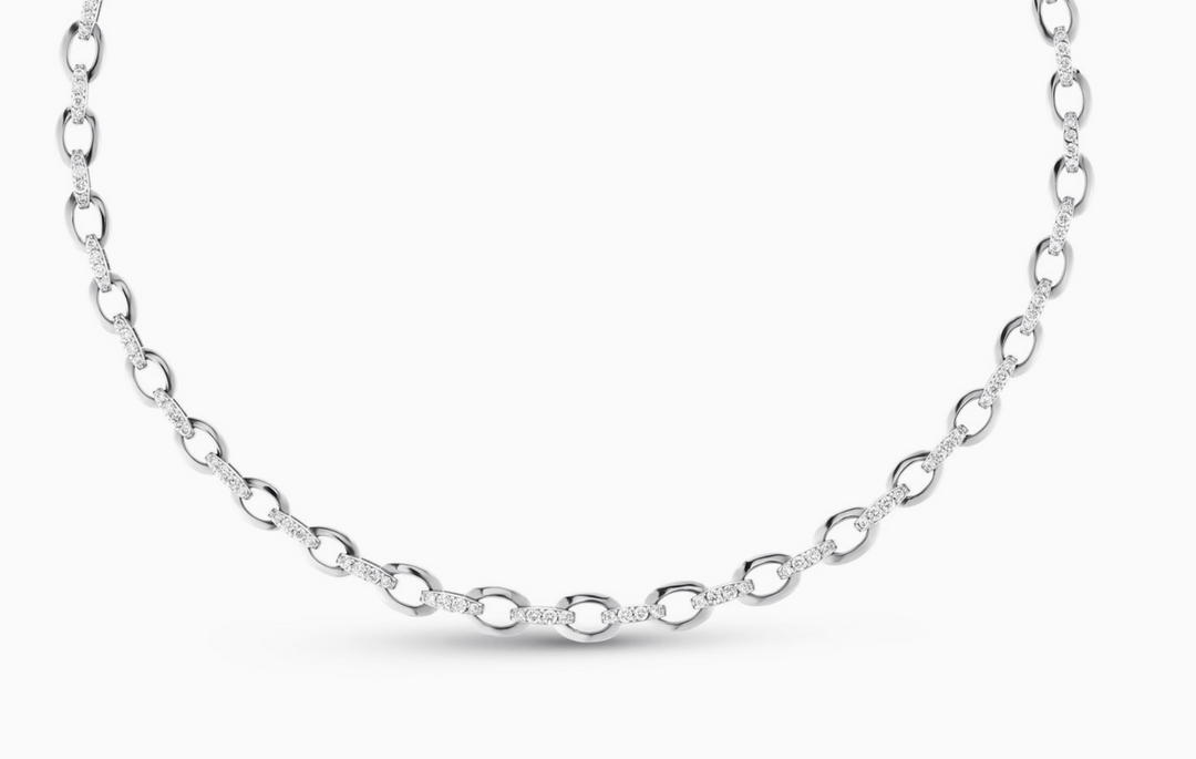 Graduated Oval Link Necklace - Millo Jewelry