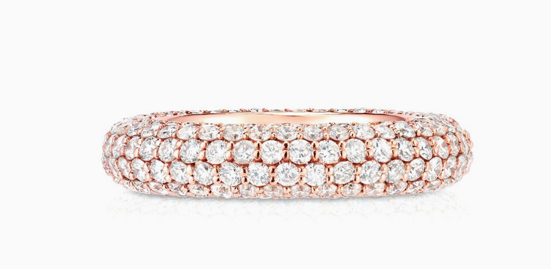 Pave Diamond Bombe Ring - Millo Jewelry