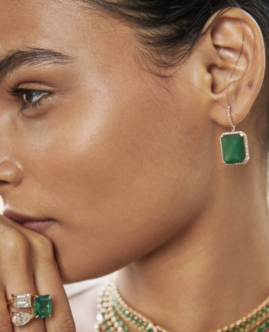 Portrait Gemstone Earrings - Millo Jewelry