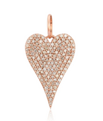 Load image into Gallery viewer, Jumbo Pave Heart Charm - Millo Jewelry