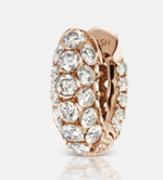 Load image into Gallery viewer, 5mm 3 Invisible Diamond Rows Pavé Ring - Millo Jewelry