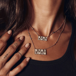 Load image into Gallery viewer, PAVE DIAMOND SMALL &quot;MAMA&quot; NECKLACE - Millo Jewelry
