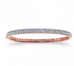Load image into Gallery viewer, 14K Gold Diamond Stackable Bangle - Millo Jewelry