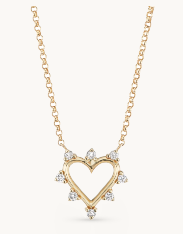 Mini Open Heart Necklace - Millo Jewelry