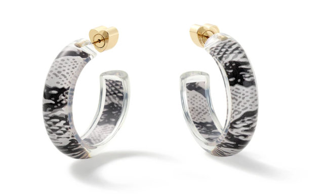 Small Animal Print Jelly Hoops - Millo Jewelry