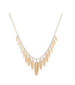 Load image into Gallery viewer, 17 Graduated Pave Feather Shaker Necklace - Millo Jewelry
