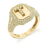 Load image into Gallery viewer, PARTIAL PAVE INITIAL PINKY RING - Millo Jewelry