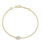 Load image into Gallery viewer, SMALL PALM LEAF DIAMOND CHAIN BRACELET - Millo Jewelry