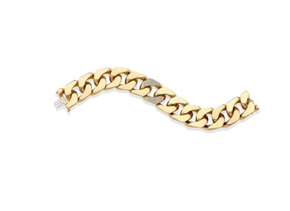 GOLD PUZZLE FLAT LINK BRACELET - Millo Jewelry