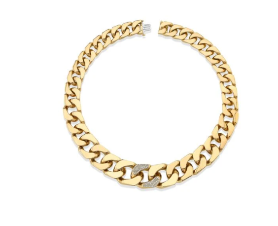 GOLD PUZZLE FLAT LINK NECKLACE - Millo Jewelry