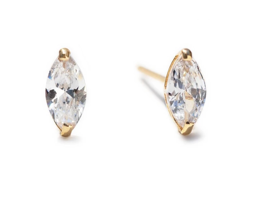 Small Solitaire Diamond Studs - Millo Jewelry