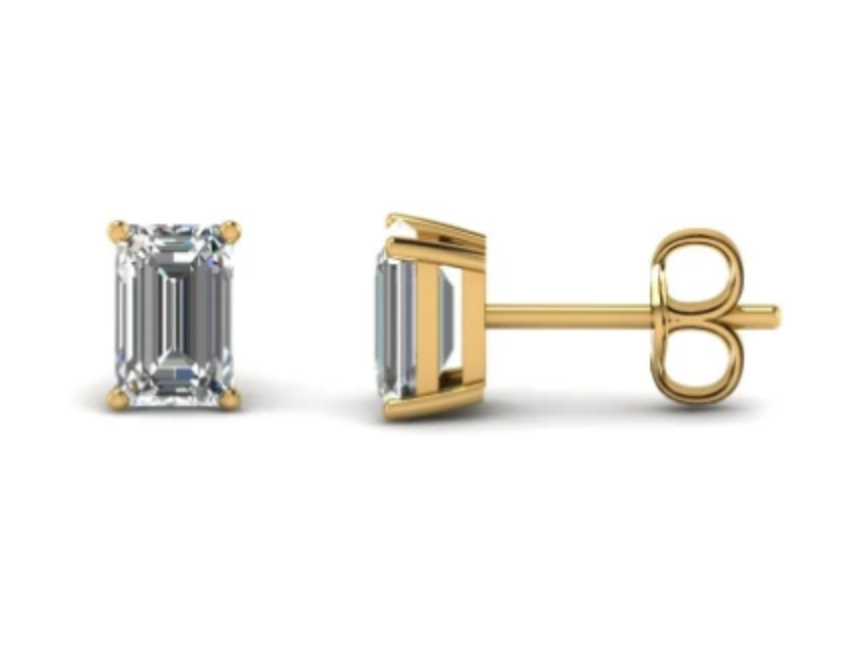 Small Solitaire Diamond Studs - Millo Jewelry