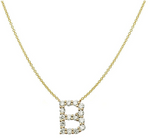 Load image into Gallery viewer, Large Diamond Initial Necklace - Millo Jewelry
