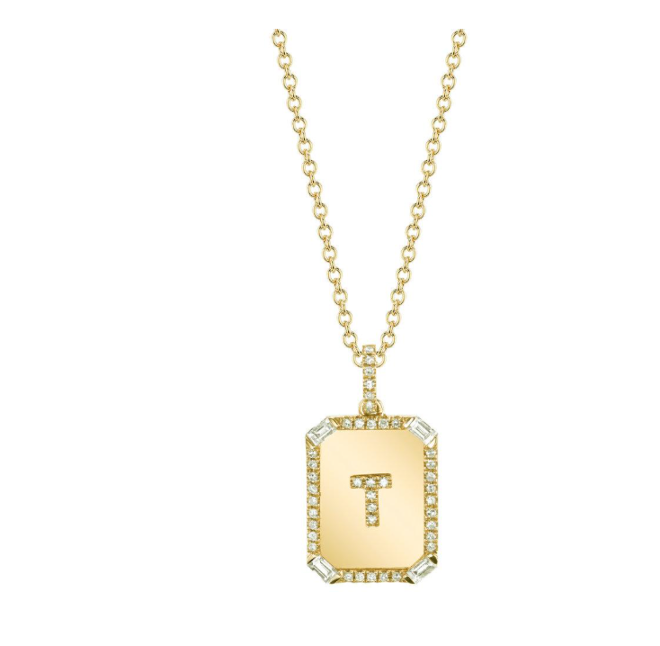 INITIAL MINI NAMEPLATE NECKLACE - Millo Jewelry